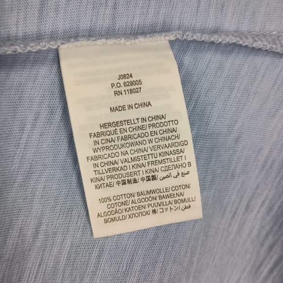 Boden Cotton Long Sleeve Top in Powder Blue Size XS - Picture 5 of 5